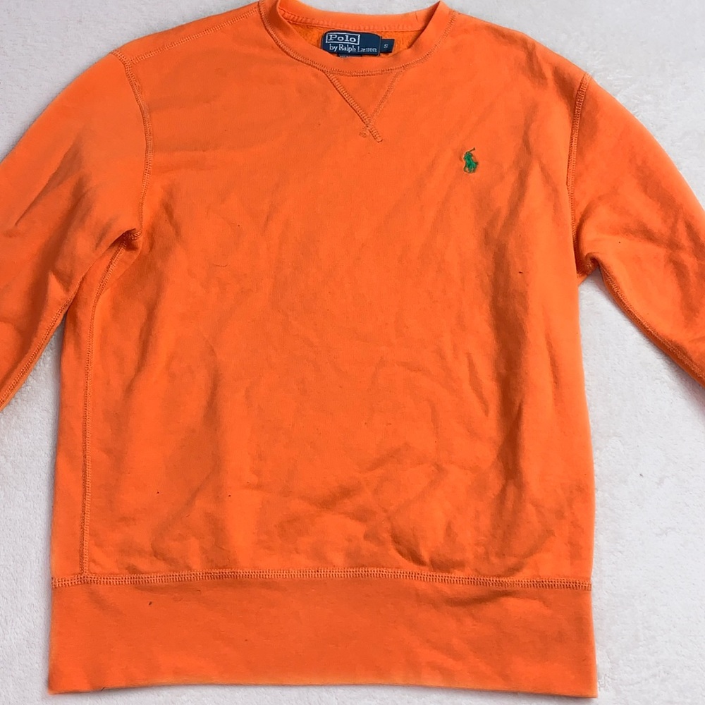 Orange Polo Ralph lauren pullover sweatshirt